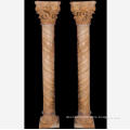 Red marble carving capital column gate pillar